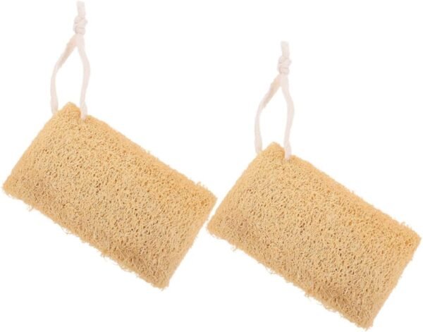 SECFOU 2pcs Natural Loofah Sponge for Dishes Dish Cleaning Loofah Brush Kitchenware Scrubber Dishwashing Sponge - Image 7