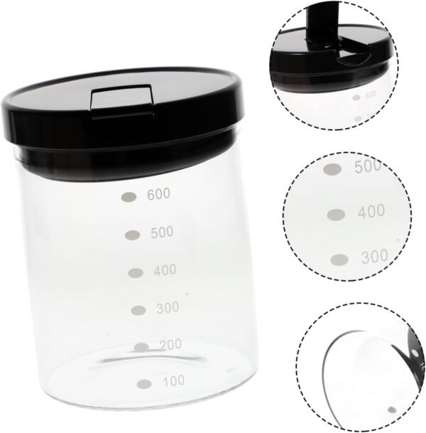 Food Storage Jar Housewarming Clear Food Jar Candy Jar Food Container Food Storage Canisters Housewarming Wide Mouth Mason Jars Party Grains Holder Food Jars Glass - Image 9