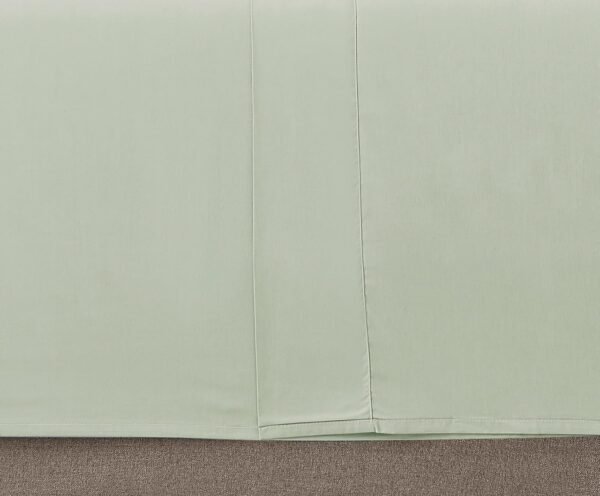 Linen Closet Luxury Cotton 144 Thread Count Organic Cotton 4-Piece Sheet Set, Queen, Light Green - Image 6