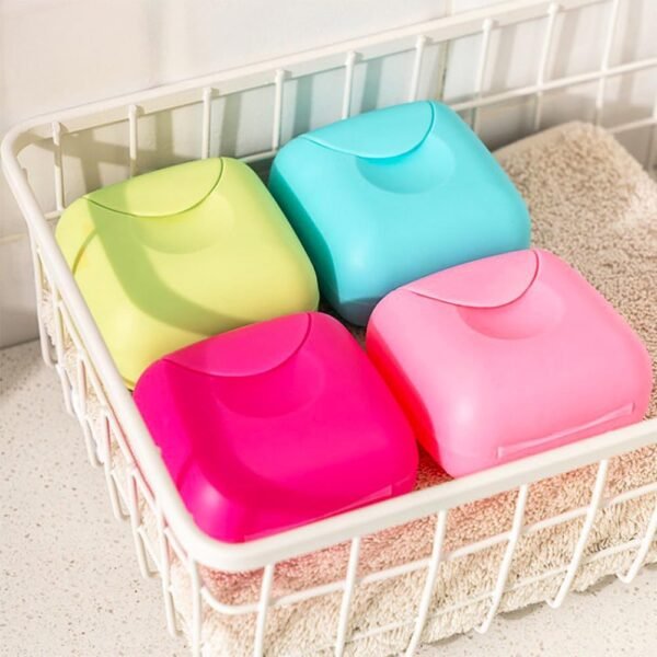 SITAKE 4 Pcs Travel Soap Case Holder Container, Portable Leakproof Soap Dishes with Lid for Shower Bathroom, Kitchen, Gym, Camping(2 Small + 2 Large) - Image 6