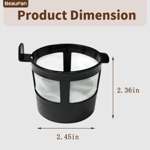 1 Pack Reusable Coffee Filter Compatible with BLACK+DECKER CM618 Single Serve Coffee Maker - Image 4