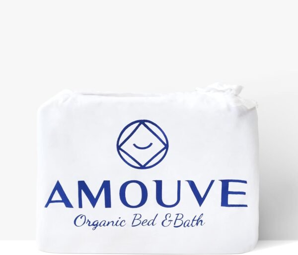 300 Thread Count 100% Organic Cotton Pillowcase - Set of 2, GOTS Certified, Hypoallergenic Soft Breathable for Skin and Hair, Luxury Bedding, Standard (White) - Image 8