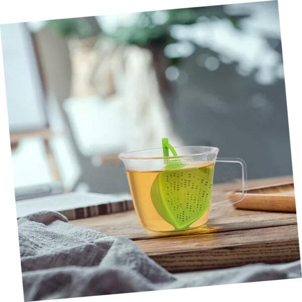 2pcs Tea Leak Electric Hot Pot Tamper Tea Strainer Coffee Filter Paper Kettle Electric Infuser Electric Tea Kettle Reusable Tea Steeper Kettle and Toaster Cups Green - Image 5