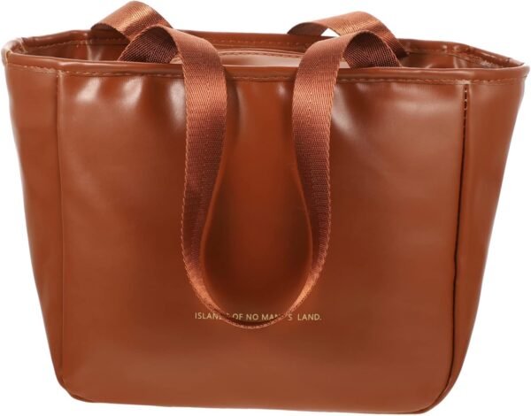 Bento Bag Reusable Grocery Bags Foldable Washable Book Tote Bag Packed Lunch Pouch Cosmetic Bag Lunch Tote Bag Refrigerated Bagreusable Net Hand Bags Food Bag Pu