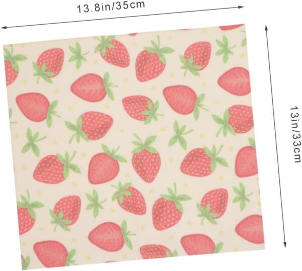 Alipis Food Wrapping Wax Paper 3pcs Beeswax Packing Paper Strawberry Food Paper Food Wrappers - Image 9