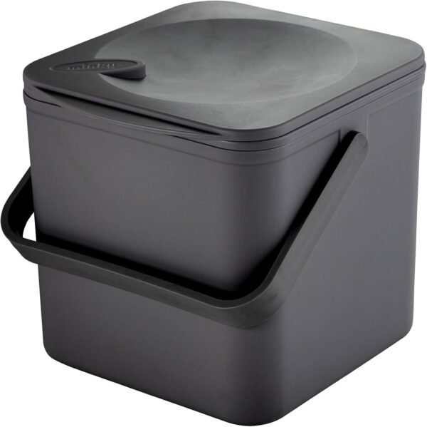 Minky Homecare Kitchen Compost Bin – Countertop Food Waste Caddy with Easy Wipe Clean Interior – Made in The UK - 3.5L (0.9 gal.) ECO Black - Image 2