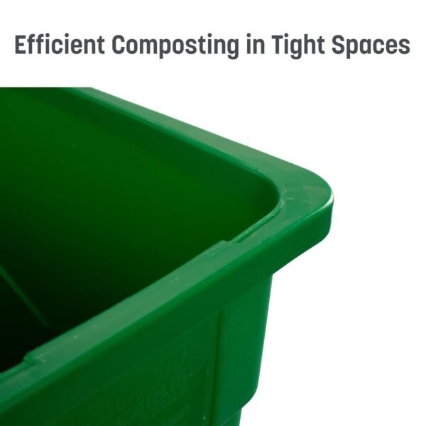 Carlisle FoodService Products 342023CMP09-E TrimLine Plastic Compost Container, 23 Gallon Capacity, 1 Pack, Green - Image 4