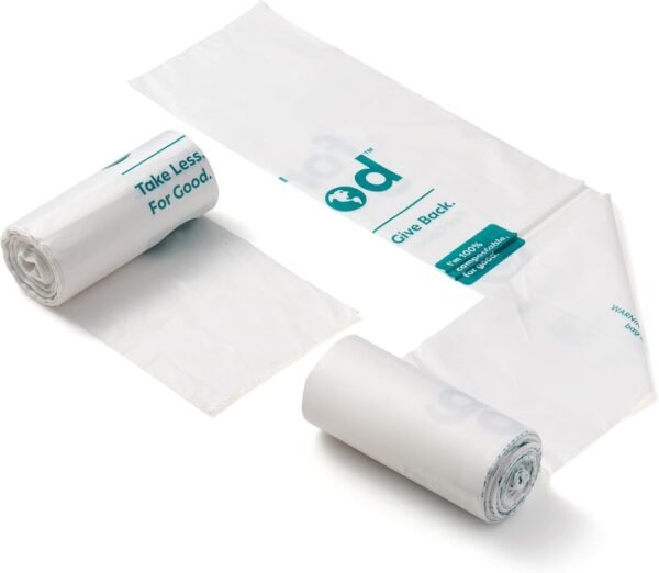 Compostable 4 Gallon Small Biodegradable Bin Liner – Extra Strong, Tear and Leak Resistant Trash Bags, 4 Gallon - Image 6