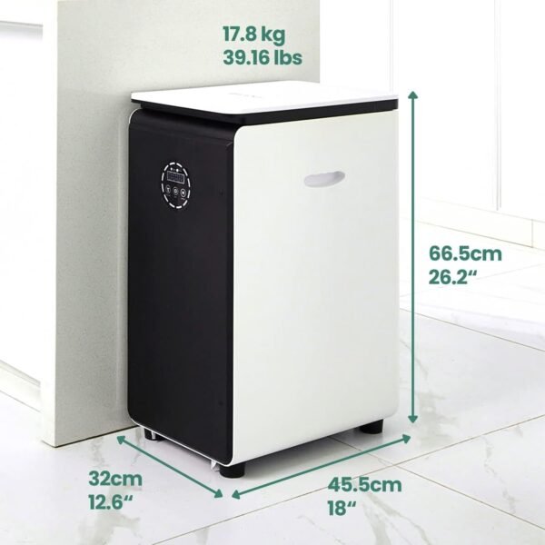 GEME World First Bio Smart 19L Electric Composter for Kitchen, Filter No Need to Change, Not Dehydration Tec, Add Waste Anytime Compost Machine, Electric Compost Bin Kitchen, Food Cycler Real Compost - Image 9