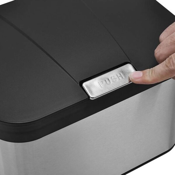 Compost Bin for Kitchen Countertop, Compost Bucket Indoor Kitchen Sealed, Food Waste Caddy, 1.13 Gallon Kitchen Compost Container with Lid, Compact and Easy Clean, Black Matte - Image 6