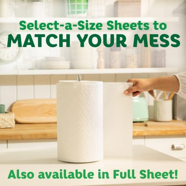 Bounty Select-A-Size Paper Towels, White, 2 Double Plus Rolls = 5 Regular Rolls - Image 8