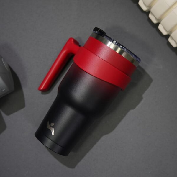 20 oz Tumbler with Handle and 2 Straw 2 Lid, Insulated Water Bottle Stainless Steel Vacuum Cup Reusable Travel Mug,Mystic Moon - Image 7