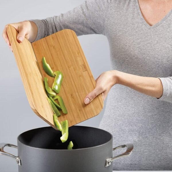 Joseph Joseph Chop2Pot Foldable Bamboo Cutting Board, Large - Image 5