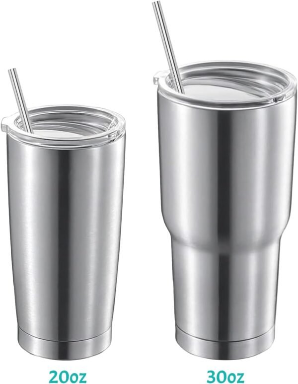 Metal Straws Reusable Straws Dishwasher Safe Stainless Steel Straws For 20 oz And 30 oz Tumbler - Image 5