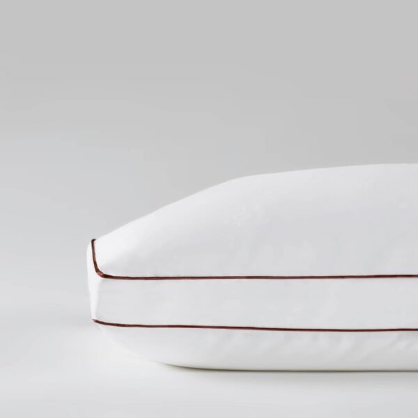 Saatva Latex Pillow - Standard Loft (4” - 5”) - Hypoallergenic Pillow with Shredded Latex Core - Breathable - Machine Washable Organic Cotton Cover - Queen (28"x16") 1 Pack