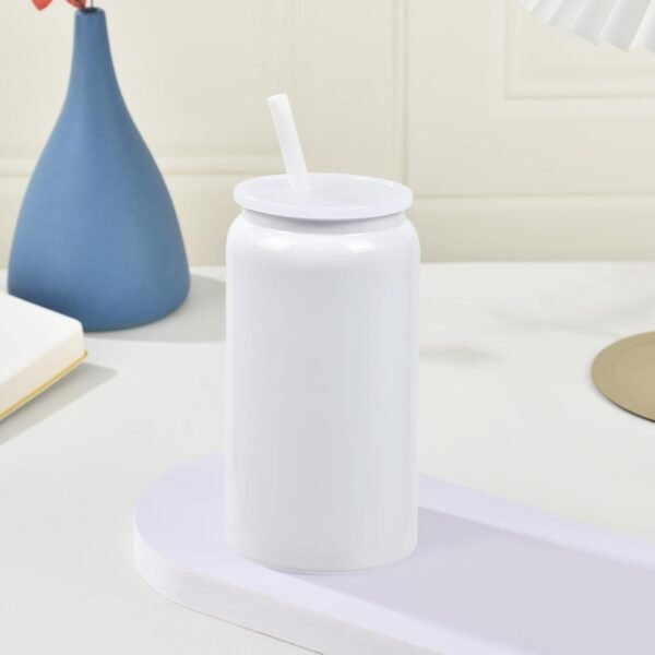 12 Pack 16 oz Sublimation Tumblers Blanks with Cup lid and straw,Stainless Steel double wall insulated Cups Blank, for Craft DIY…(white) - Image 6