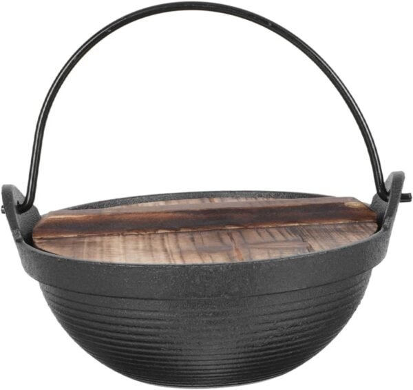 Japanese Sukiyaki Hot Pot Camping Cookware Hotpot Fondue Pot Soup Pot Cooking Pasta Skillet Warmer Casserole Shabu Pot Shabu Pan Outdoor Picnic Cookware Home Pot Japanese Pot Iron