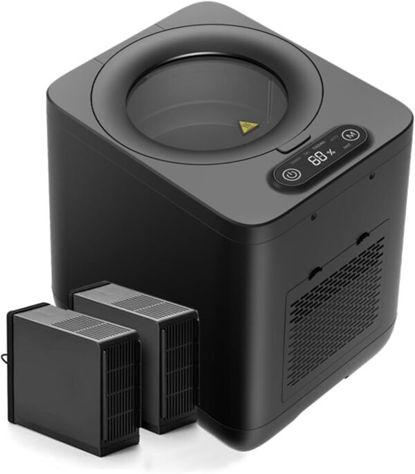 Composter | 3.8L Electric Compost Bin for Kitchen | Upgraded New Generation Blades Auto Food Cycle Compost Machine | Turn Food Waste and Scraps into Dry Compost Fertilizer for Plants