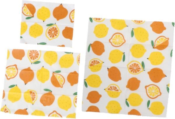FOMIYES 3pcs Beeswax Paper Fresh-keeping Cloth Packing Cloth Beewax Wraps Beewax Food Wraps Reusable Wraps Reusable Beeswax Wraps Food Wraps Sustainable Wraps