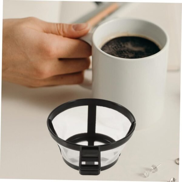 Machine Sieve Grinder Coffee Reusable Strainer Pour Bar Tea Filter Bags Cups Pot Propane Holder Basket Cone Filters Filter Screen Electric Maker Infuser Fine Mesh Filter Plastic - Image 3