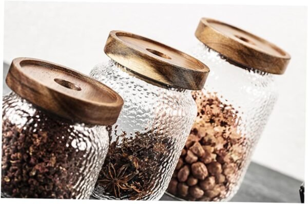 Glass Storage Jars Food Container Basket Coffee Filters Bernardin Mason Jar Lids Bead Storage Containers Rice Dispenser Cup Flask Sealed Container Jam Jars Jar with Lid - Image 5