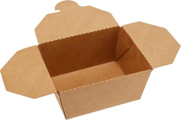 PINGEUI 60 Pack Kraft Food Containers, 30 oz Kraft Paper Brown Take Out Lunch Meal Food Packaging Boxes Leak and Grease Resistant to Go Containers for Catering Restaurant Picnic Party - Image 6