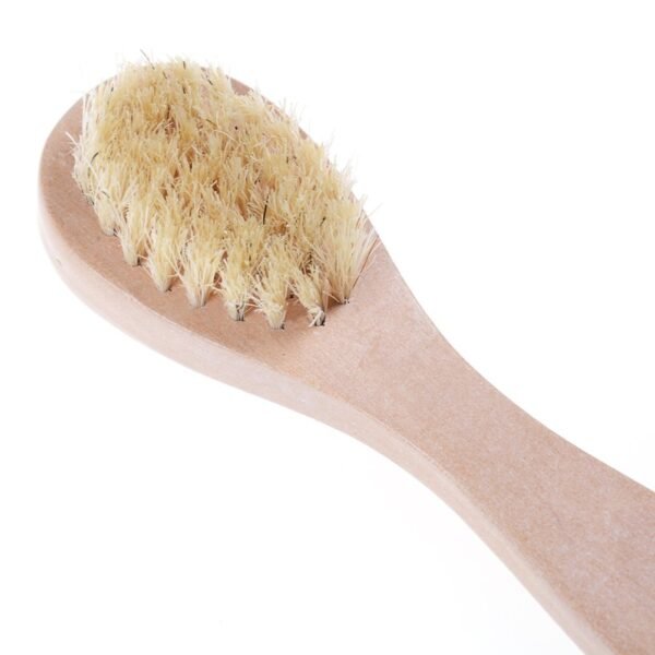 Face Cleansing Brush for Facial Exfoliation, Natural Bristles Brush For Dry Brushing - Set of 3 Pack Wooden Handle Skin Cleaning Scrubbers for Men and Women - Image 4
