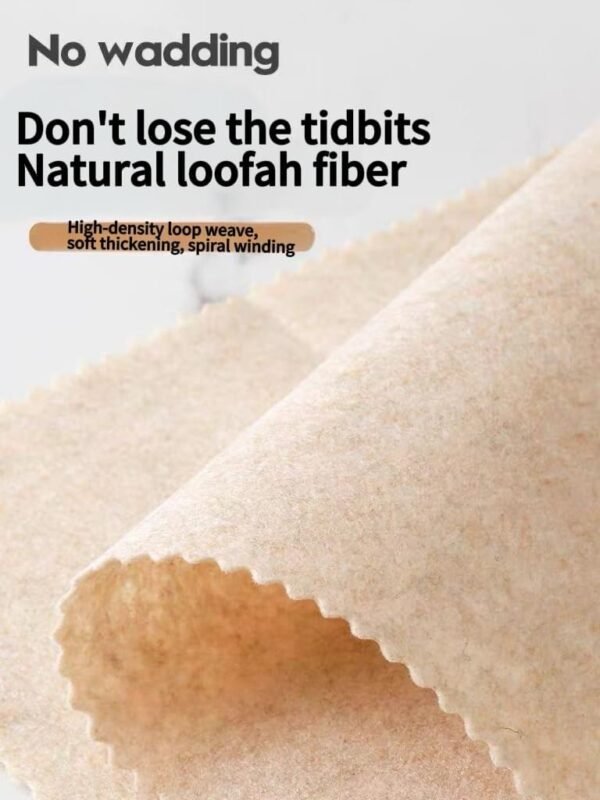 10 Pack Loofah Dish Sponge, Absorbent ＆ No Odor Swedish Towels Reusable, Biodegradable Dish Cloths, Washable Cellulose Sponge Cloths,9.84inch x 9.84inch Size, Brown - Image 3