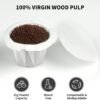 200 Count Fanativita K Cup Filters Disposable with Genius Lid Design, Fit All Reusable K Cups for Keurig (White) - Image 3