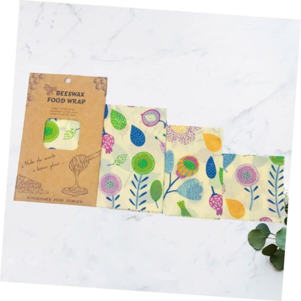 ABOOFAN 6 Pcs Beeswax Wrap Food Wrapper Food Storage Wrap Reusable Food Wrap Food Wraps Food Preservation Cloths Beewax Wraps Sandwich - Image 3