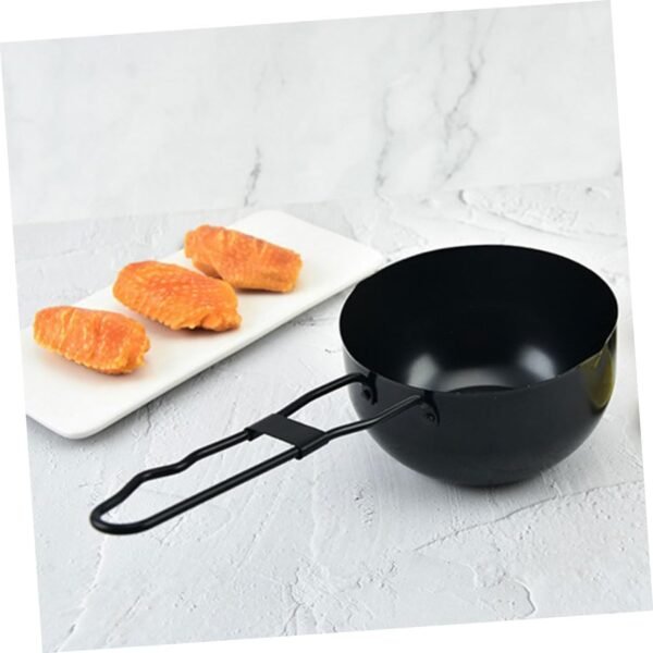 2pcs Outdoor Small Iron Pot Hot Pot Camping Cookware Chaffing Dishes Stainless Cookware Camping Cooking Pots Casserole Pan Outdoor Camping Pot Camp Cook Pot Camping Soup Pot Black MOLUCKFU - Image 6
