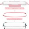 12 Pack Glass Storage Containers with Lids, Leak-Proof Meal Prep Containers, Dishwasher/Microwave/Oven/Freezer Safe Glass Food Storage Containers for Leftovers, to Go - Image 3