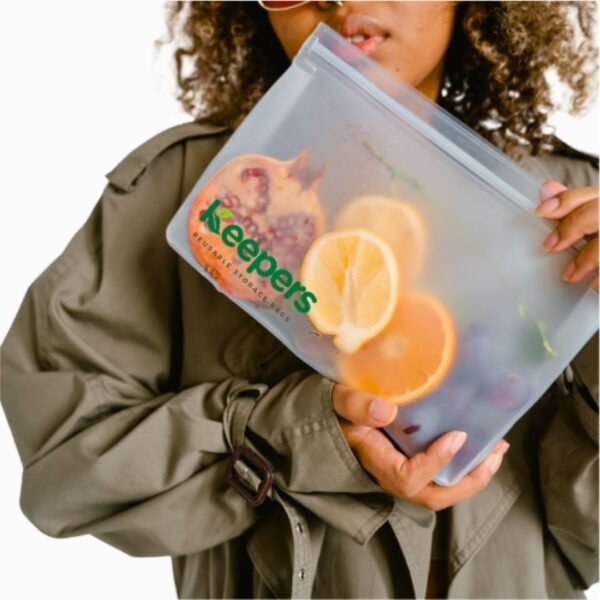 Keepers Reusable Food Storage Bags - BPA-Free, Leakproof, Freezer & Dishwasher Safe - Eco-Friendly Sandwich, Snack & Meal Prep Bags for Kitchen & Travel (Set of 9) - Image 5