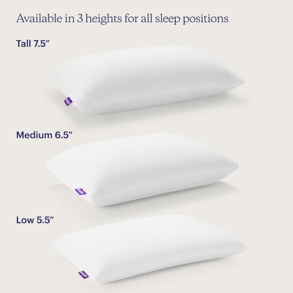Purple Harmony Pillow | The Greatest Pillow Ever Invented, Hex Grid, No Pressure Support, Stays Cool, Good Housekeeping Award Winning Pillow (Medium) - Image 4