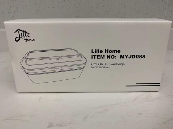 Lille Home Stainless Steel Bento Lunch Box for Adults, 34oz Portable Food Container with Lunch Bag and Utensils, Ideal for Meal Prep and On-the-Go (Brown) - Image 15