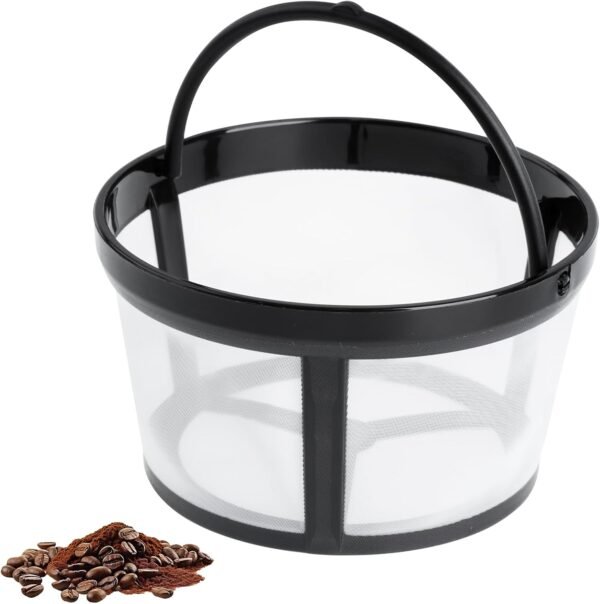 Reusable Coffee Filters, 4 Cup Coffee Filter Replaces Paper Coffee Filters Permanent Coffee Filter Nylon Mesh Reusable Basket Coffee Filter for Home Coffee Shops