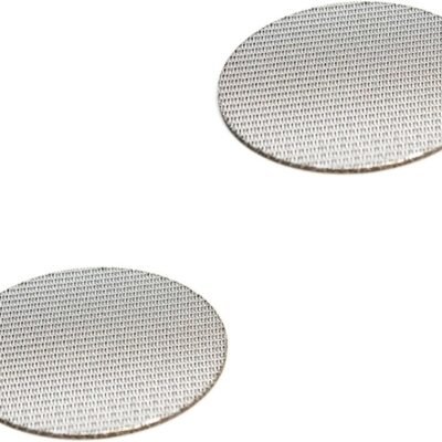 OSALADI 2pcs Espresso Filter Mesh Reusable Coffee Filters Espresso Coffee Filter Screen Coffee Tea Espresso Machines Silver Stainless Steel