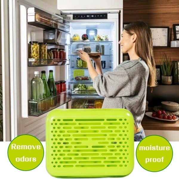 Refrigerator Deodorant(4Pack) -more Effective than BakingSoda-Natural Tasteless Refrigerator Deodorant-used in the Refrigerator, Storage Box or Lunch Bag - Image 2