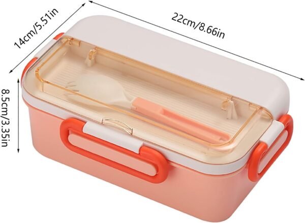 Lunch with Compartment Plastic Lunch Microwave Sealed Kids School Lunch Plate Kitchen Food Storage Container Beeswax Wraps Reusable Food Wrap Food Storage Wrap and Silicone Lids (Purple, One Size) - Image 6
