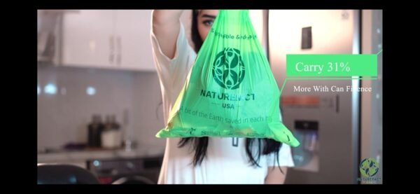 Extra Thick 1 MIL Compostable Trash Bags with Handles, 2.6 Gallon - Heavy Duty, Ultra Durable, Leak Proof, Kitchen Compost Bin Compatible, 50 Count, Handle-Tie - Image 7