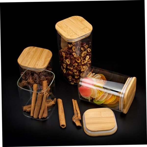 Glass Storage Jars Candy Jars Food Storage Jars Air Tight Jars Airtight Kitchen Canister Tea Jars Kitchen Storage Jars Candy Containers Pickle Jars Food Storage Containers - Image 5