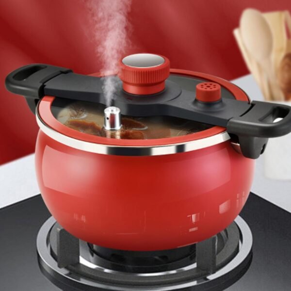 Fine Iron Pressure Cooker, Efficient Fast Cooking, Multifunctional Design, Scientific, 7 Liters Capacity, Suitable for Induction, Gas Stove, Electric Stove, Ceramic Stove - Image 4