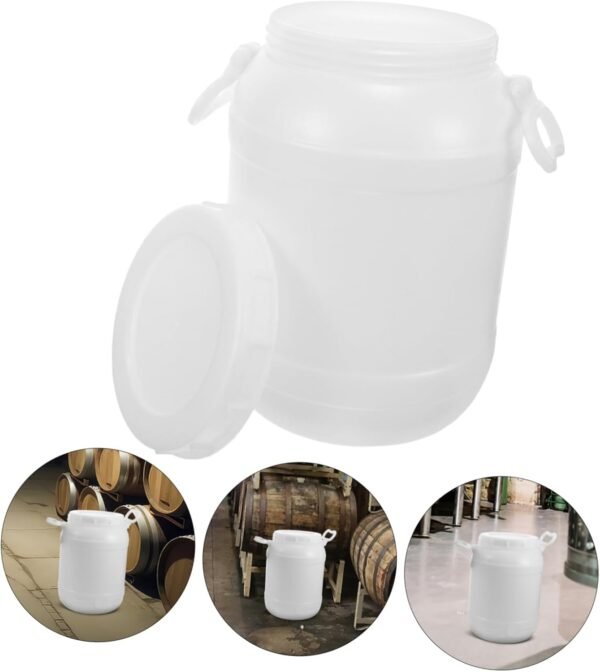 BESTOYARD Compost Bin Kitchen Indoor Garbage Can Trash Cans Kimchi Bucket Large Containers Kitchen Garbage Bin Food Waste Kitchen Composting Bin Fermenting Outdoor Bin with Lid Jar Plastic - Image 7
