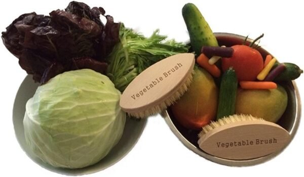 Vegetable Brush - Made from All Natural Bamboo and Palm Fibers - Scrub and Clean Carrots, Potatoes, Corn, Beets etc. (Single Pack) - Image 8