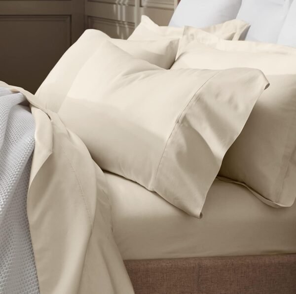 Boll & Branch Signature Hemmed Pillowcase Set - King, Natural - 100% Organic Cotton - 2 Luxe Buttery Soft Pillowcases from Threads - Image 3