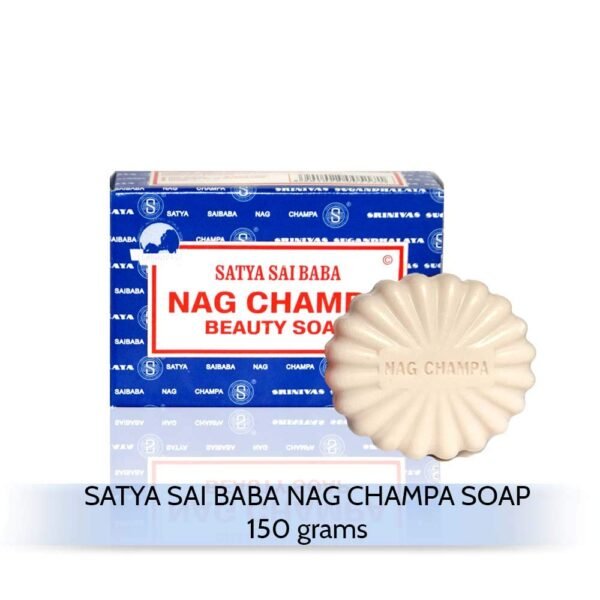 Satya Nag Champa: Sai Baba Natural Soap, Large, 150 g, 5 oz, 4 Piece - Image 3