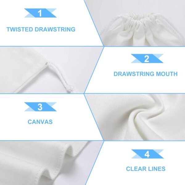 Food Pizza Drawstring Storage Bag Canvas Stuff Sack Christmas Gift Pouch Laundry Bags Reusable Cloth Shoe Bags 12 * 18cm - Image 8