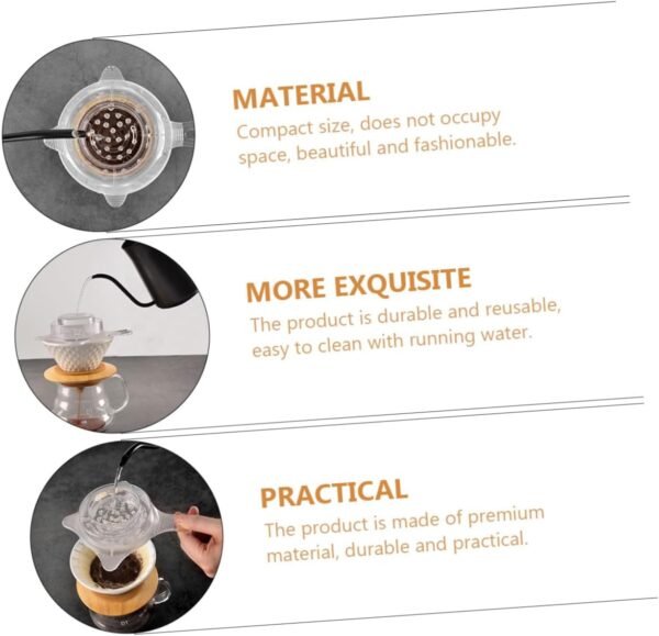 Coffee Filter Presser Café Holder Funnel Basket Filters Pot Cafeteras Coffee Mug Reusable Strainer Percolators Knock Espresso Stand Brew Coffe Machine Coffee Making Accessory Pctg - Image 7