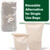 Food Huggers Sustainable Coffee Storage| Bulk Bean Bag | Eco-Friendly, Zero-Waste | BPA-Free, Dishwasher Safe Silicone | Ideal for Groceries, Food | Reusable, Large (1pc) - Image 5