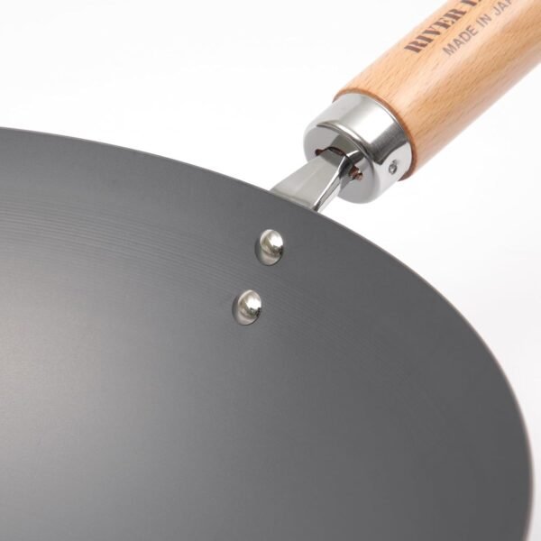 Riverlight KIWAME PREMIUM Wok pan,Wooden Handle,Peking Wok,Beijing Wok (Beijing wok 14.2inches (36cm)) - Image 6